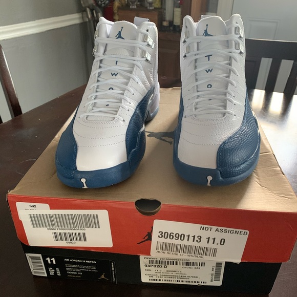 Nike Other - Nike Air Jordan Retro 12 French blue/white size 11